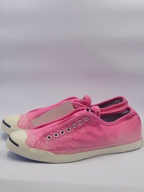New Converse Jack Purcell Distress Washed Pink Sneaker Size 10 NWT
